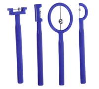 ERINGOGO Kit 4 Pezzi Allenatore Della Punta Della Lingua Massaggiatore Muscoli Della Bocca in Plastica e Acciaio Per Riabilitazione Del Linguaggio e Esercizi Di Pronuncia Per Bambini Portatile