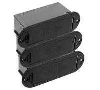 ERINGOGO Kit da 3 Pezzi Porta Batteria 9V per Pickup Attivo Chitarra e Basso, Custodia Resistente in Plastica Spugna Interna, Accessori per Strumenti Musicali e Vano Batteria