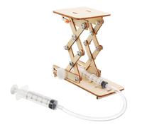 ERINGOGO Kit Esperimenti Scientifici per Ascensore Idrraulico in Legno Te Gioco Educativo per Ragazzi e Ragazze Apprendimento di Principi di Pressione e Trasmissione Idrraulica