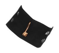 ERINGOGO Lacci per Chioma in Pelle Nera per Ragazze Chiusura a Scatto in Metallo, Design Semplice e Chic, Comodi al Tatto, per Ufficio e Scuola Colore Casuale