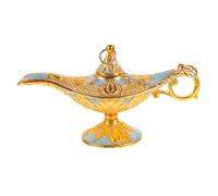 ERINGOGO Lampada di Aladino Vintage in Leggero e Resistente Decorazione da Tavolo Retrò per Casa e Feste Ornamento da Collezione Elegante con Motivi Classici Regalo Originale per
