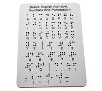 ERINGOGO Lavagna Braille Con Rilievo Per e Punteggiatura Strumento Educativo Montessori Per Apprendimento Dei Ragazza Ragazza Non Vedenti e Ipovedenti