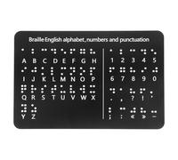 ERINGOGO Lavagna Didattica Braille Pannello Composito in Alluminio Numeri e Punteggiatura con Punti in Rilievo Strumento Educativo per Ragazzo Ragazza Ciechi per Scuola e Casa