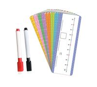 ERINGOGO Lavagne Bianche Cancellabili a Secco con Linea Numerica 16 Pezzi, Materiale Scolastico e Studenti, Tabella Matematica Addizione e Sottrazione Riutilizzabile per Aula e Casa