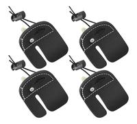 ERINGOGO Linguette per Dita Regolabili a Doppio Strato in Pelle Artificiale 4 Pezzi - Protezioni Piccole per Le Dita per Tiro Ricurvo - Equipaggiamento Protettivo Ergonomico per Sport