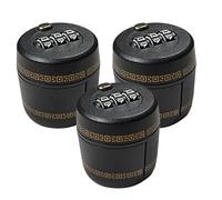 ERINGOGO Lucchetto per Tappo di Bottiglia di Vino 3 Pezzi Combinazione a 3 Cifre Tappo di Sicurezza Bloccabile in Plastica Riutilizzabile per Bottiglie di Whisky Vodka e Alcolici