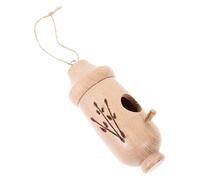 ERINGOGO Mangiatoia Per Uccelli in Legno Colibrì Decorazione Del Nido Di Uccelli Alimentatore Pertica Sospeso All'aperto Di Fuori Ornamento Del Parco Casa Di Legno