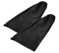 ERINGOGO Maniche Protettive Impermeabili Antiolio in Pvc Nero, Maniche Lunghe Riutilizzabili con Corda per Appenderle al Collo, Protezione Estesa per Braccia da Lavoro Maschili nel Settore