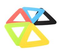 ERINGOGO Marcatori Triangolari Antiscivolo per Allenamento Agilità 5 Pezzi, Dischi di Marcatura Multicolore in Polimero per Calcio e Basket, Accessori Sportivi Resistenti per