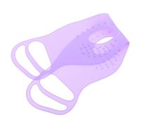 ERINGOGO Maschera Occhi in Silicone Riutilizzabile Bifacciale Massaggio Rigenerante, Comoda e Fissante, Colore Viola Glamour per Routine di Bellezza Donna e Pelle Sensibile