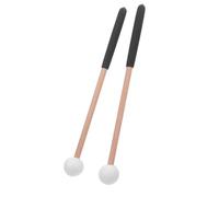 ERINGOGO Mazze per Glockenspiel Testa in Gomma Morbida, Bacchette per Percussioni in Legno Antiscivolo da 24 Cm, Set da 2 per Xilofono, Marimba e Tamburo a Lingua, Adatte a