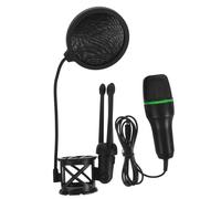 ERINGOGO Microfono a Condensatore Da Gioco Usb Nero Riduzione Rumore, Set Microfono Per Computer Staffa, Per Streaming, Lezioni e Trasmissioni Live