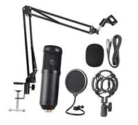 ERINGOGO Microfono Condensatore USB per Streaming e Broadcasting Prestazioni Professionali, Corpo in Lega di Alluminio, Gestione Voce Umana e Rumore Ambientale, Set da 1 Colore Casuale