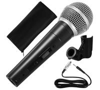 ERINGOGO Microfono Dinamico Cablato per Cantare con Design Ergonomico e Materiali Plastico e Pu Leather, per Performance Live e Karaoke Sul Palco