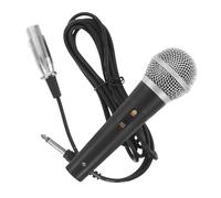 ERINGOGO Microfono Dinamico Cablato per Karaoke Professionale con Cavo 3 Metri Microfono Vocale Portatile Nero Plug-and-play per Cantare e Discorsi Incluso per Eventi e Conferenze