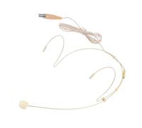 ERINGOGO Microfono Gancio Auricolare Beige Condensatore Xlr 3 Pin Leggero Asta Direzionale Design Confortevole per Arti Sceniche e Insegnamento