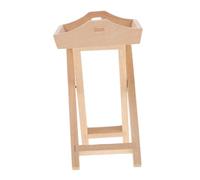 ERINGOGO Mini Mobili Cose in Miniatura Tavoli Per Case Delle Bambole Mini Vassoio Puntello Del Vassoio Della Scena Della Cucina Mini Piatti Per Bambole Tavolo Da Bambole Cachi Di Legno