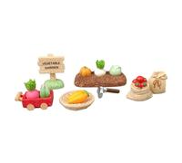 ERINGOGO Miniature Decorazioni Orto Resina con Verdure Realistiche e Accessori Fattoria per Casa Ufficio e Gioco Educativo