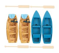 ERINGOGO Modelli Barche Resina e Legno per Micro Decorazioni Nautiche per Casa Al Mare e Miniatura