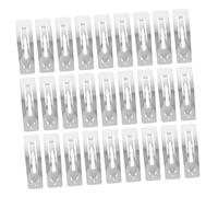 ERINGOGO Mollette per Chioma Rettangolari Idee Creative 100 Pezzi in Ferro Argento Clip Metalliche Resistenti per Accessori Fai da Te per Halloween e Capodanno