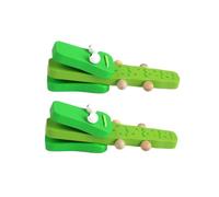 ERINGOGO Nacchere Di Legno Per Ragazzo Ragazza, Giocattoli Di Strumenti a Percussione, Set 2 Pezzi, Battimani Educativi in Legno, Giocattolo Musicale Portatile Per Sviluppo Del Senso Ritmico Infantile