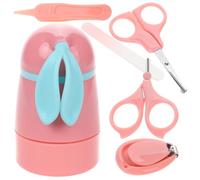 ERINGOGO Nail Kit Per La Delle Unghie Del Con Forbici Pinzette e Design Carino Per Unghie Di Mani e Piedi Kit Per Manicure Infantile Con Orecchie Di Coniglio