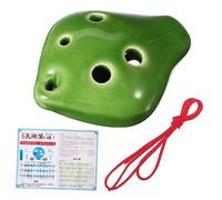 ERINGOGO Ocarina in Ceramica Piccola con 6 Fori e Bocca Corta, Strumento Musicale Compatto e Portatile per Principianti con Cordino, Facile da Imparare e Adatta a Tutti