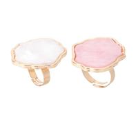 ERINGOGO Palettes per Nail Art Anello in Resina, 2 Pezzi