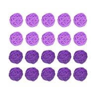 ERINGOGO Palla Decorativa in Vimini 5cm, Set da 15 Pezzi per Uso Creativo | Facile da Appendere, Resistente All'usura, per Ciotole Centrotavola e Ghirlande, per Ristorante