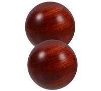 ERINGOGO Palle per Esercizi Manuali in Legno di Rosewood 5 Cm Set da 2 per Stretching Muscolare e Massaggio Dita, Strumento Fitness per Riabilitazione e Benessere Mani Anziani e Famiglia