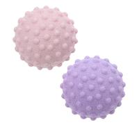 ERINGOGO Palline da Massaggio Trigger Point in Silicone 2 Pezzi per Yoga e Allenamento, Palla per Rilassamento Muscolare Leggera e Portatile, Blu e Porpora