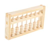 ERINGOGO Pallottoliere in Legno Mini per Adulti Strumento Montessori per Apprendimento e Foto Compleanno Aritmetica Decorazione Feng Shui Contacifre Piccolo in Legno Naturale