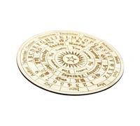 ERINGOGO Pannello Decorativo in Legno Arredamento di Servizio Piatto Astrologia Piccolo Tavola degli Spiriti Divinazione Tavola da Rabdomanzia Taglieri Decorativi Bosso Beige