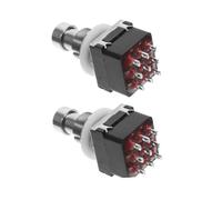 ERINGOGO Pedale Commutatore per Effetti Chitarra Elettrica 2 Pezzi, Interruttore Footswitch Pulsante per Pedali Effetto, Compatibile e Resistente per Esibizioni e Prove a Colore Casuale