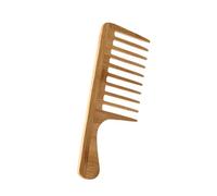 ERINGOGO Pettine a Denti Larghi per Acconciature Vintage e Styling Grande Dimensione in Bambù Design Testurizzato e Look Elegante per Uomo per Chioma Molto Spessi