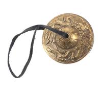 ERINGOGO Piatti da Dito in Rame Piccoli Piatti da Mano Strumenti Percussione in Tingsha per Usi Multipli Cerimonie Religiose Esibizioni Musicali Suono Ricco e Risonante