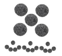 ERINGOGO Pietre di Roccia Vulcanica Nere per Diffusore di Aromi, 20 Pezzi da 16 MM, per Profumazione Ambienti come Soggiorno e Camera da Letto