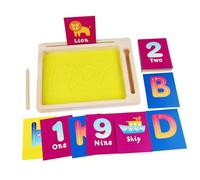 ERINGOGO Pittura con Sabbia per Kit Educativo per Sviluppare Creatività e Indipendenza Regalo per Lavagna per Sabbia Magica Riutilizzabile