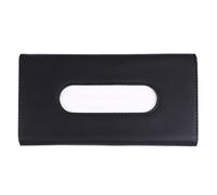 ERINGOGO Porta Fazzoletti per Auto in Similpelle Nero Design Appeso, Scatola per Fazzoletti per Parasole Auto, Mantiene L'interno del Veicolo Ordinato e Pulito