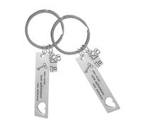 ERINGOGO Portachiavi in Acciaio Inossidabile per Inaugurazione Casa 2026 Ciondolo a Forma di Casa Set 2 Pezzi 12X50Mm Regalo per Nuove Avventure e Trasloco per Coppie e Proprietari di