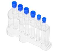 ERINGOGO Portaoggetti per Provette Supporto Trasparente a 6 Fori, Provette Riutilizzabili per Analisi Professionali e Ricerca Universitaria