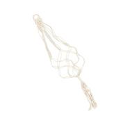 ERINGOGO Portavaso in Cotone e Lino Macramè Bianco 98cm per Decorazione da Giardino e Appendino per Ukulele Design Semplice e Originale da Parete