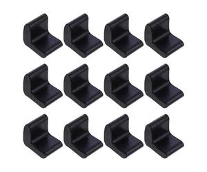 ERINGOGO Protezione Piedini in Gomma per Mobili, 30 Pezzi Nero | Antiscivolo e Resistente alla Pressione, Forte Presa, Tutela Pavimenti in Legno, per Gambe Angolari