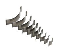 ERINGOGO Punzonatrice per Pelle Kit 10 Pezzi Strumenti Rotondi per Angoli, Metallo Argento per Borse e Portafogli Nel Lavoro Manuale del Cuoio