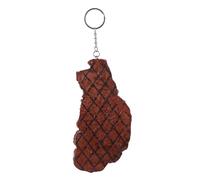 ERINGOGO PVC Portachiavi Decorativo Tema Cibo per Auto Zaino e Borsa Modellino Carne Artificiale Dettagliato e Versatile