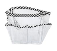 ERINGOGO sacchetto di lavaggio borsa da toilette da viaggio appesa organizer per appendere la doccia borsa da viaggio per il bagno borsa da bagno da viaggio caso bagno PVC Rubber Net bianca