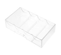 ERINGOGO Scatola Multi per Gettoni da Poker con Scomparti Trasparente e Resistente per Stoccaggio Chip Protezione Carte