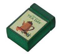 ERINGOGO Scatola Portaoggetti Per Casa Delle Bambole Contenitori Per Caffè e Tè Accessori Per La Casa Delle Bambole Roba in Miniatura Miniature Di Case Delle Bambole Tace Courster Lega
