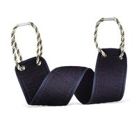 ERINGOGO Scrubber Esfoliante la Schiena Doppio Lato Doppie Maniglie, Luffa Bagno Resistente Blu Scuro, Asciugamano Esfoliante Corpo Unisex per Doccia e Pulizia Completa