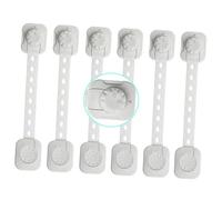 ERINGOGO Serrature Per Armadietti Per 6 Unità, Chiusure Adesive Protettive Per Cassetti, Protezione Multiuso Per Tutela Dei Piccoli in Casa